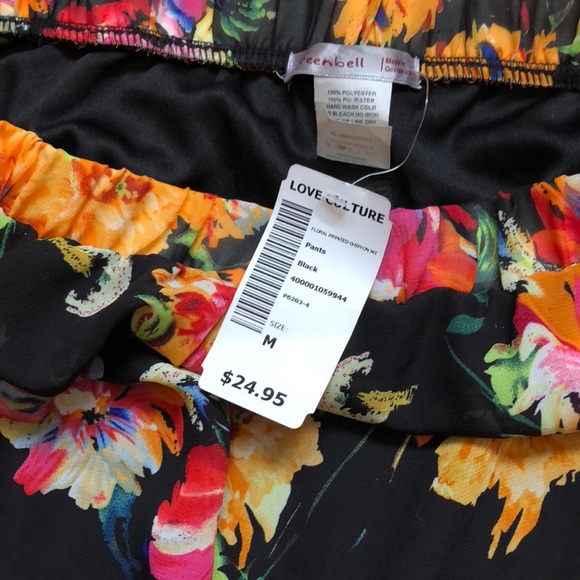 Floral printed chiffon pants for the summer. - Picture 2 of 5